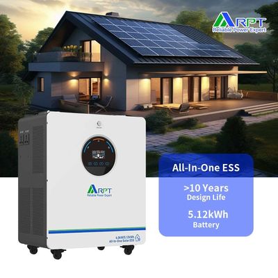 Un buon prezzo. Batteria RPT 6KW Invertitore solare 51.2V 100AH LiFePO4 Batteria al litio per 6KW 5.12KWh Sistema di accumulo di energia all'interno di una casa in linea
